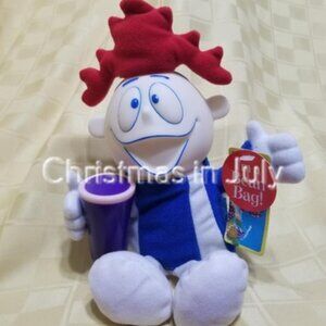 Vintage Proctor & Gambel Hawaiian Punch 1997 Punchy Bean Bag Plush grape 10"